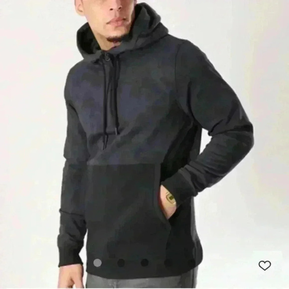 Under Armour Hoodie Mens Size XL Cold Gearā Fitted 1/4 Zip Black Digital Camo
